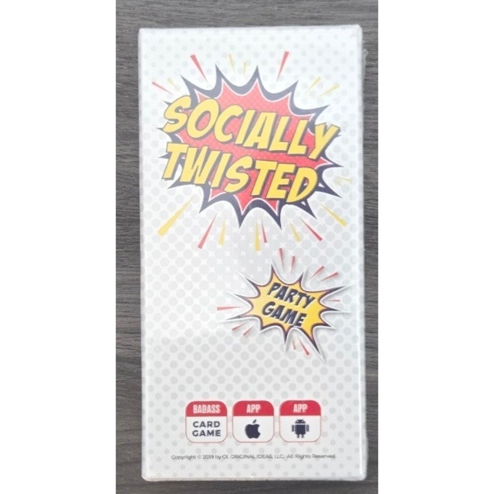 Socially Twisted: The‎ Badass Party Card Game (New & Sealed)